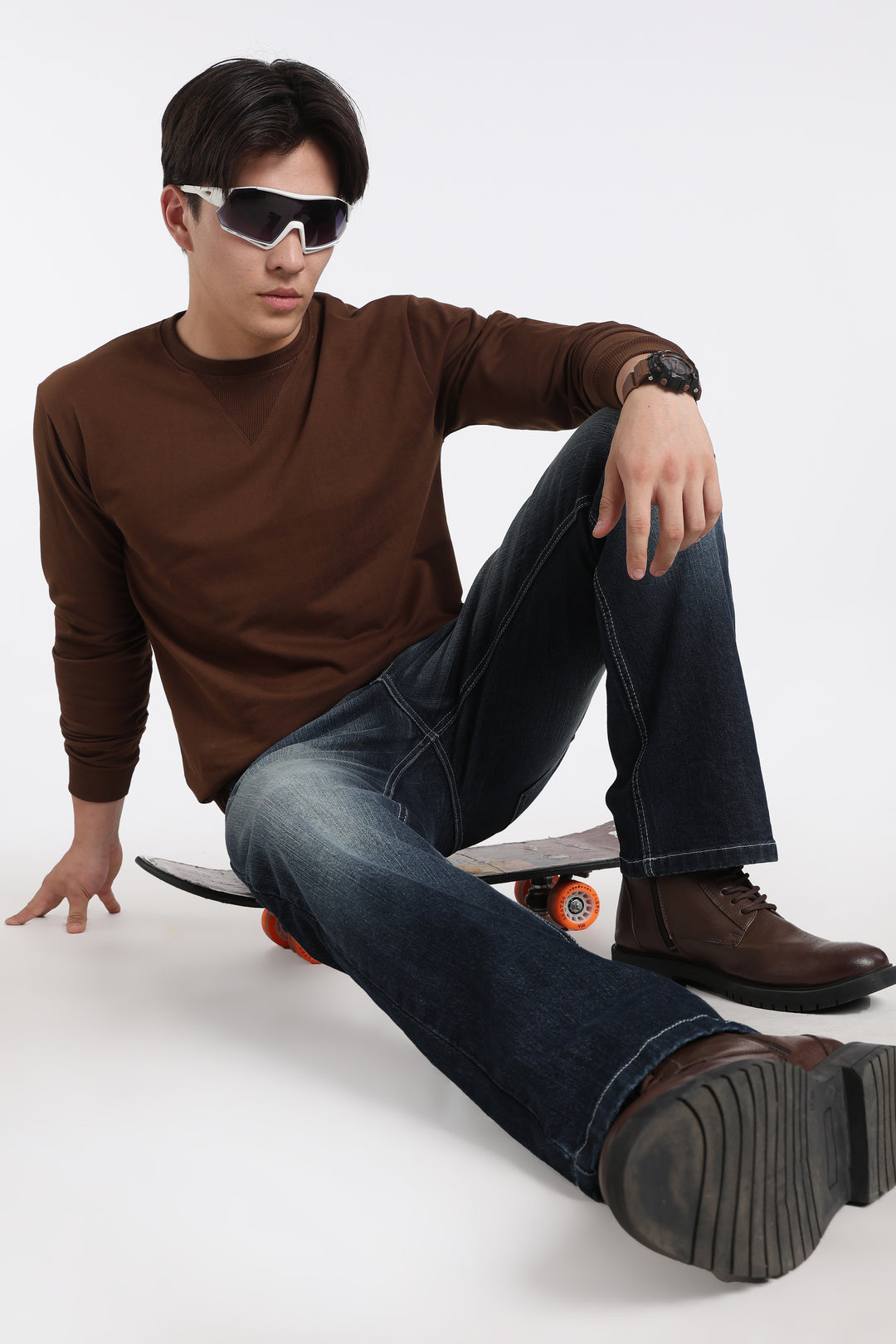 Men's Premium Washed Straight Fit Denim