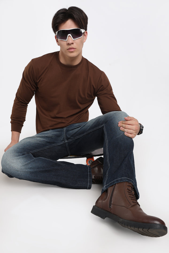 Men's Premium Washed Straight Fit Denim
