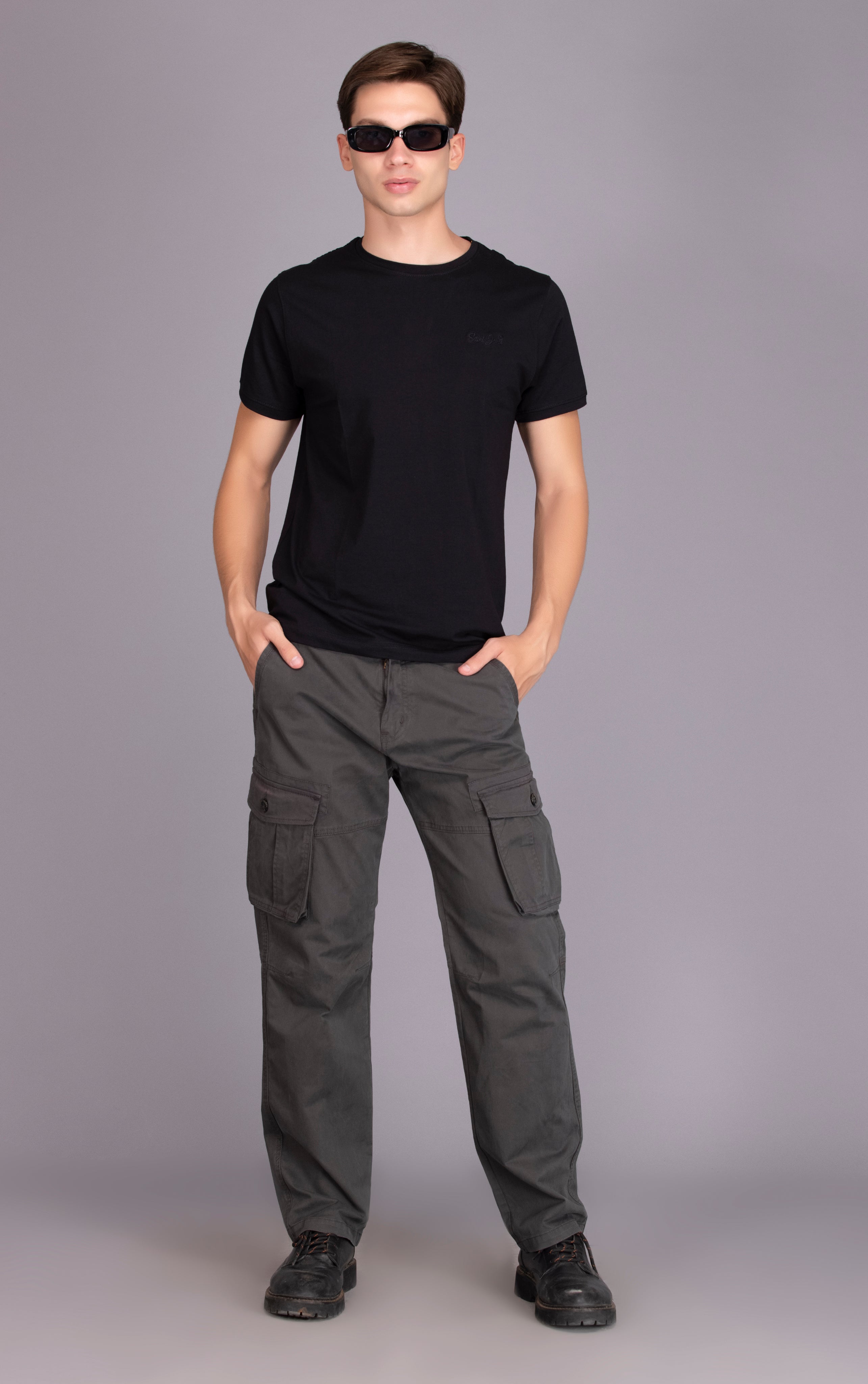 Buy Clothink India-Men's Regular Fit Cargo Pants… (32) Green at Amazon.in