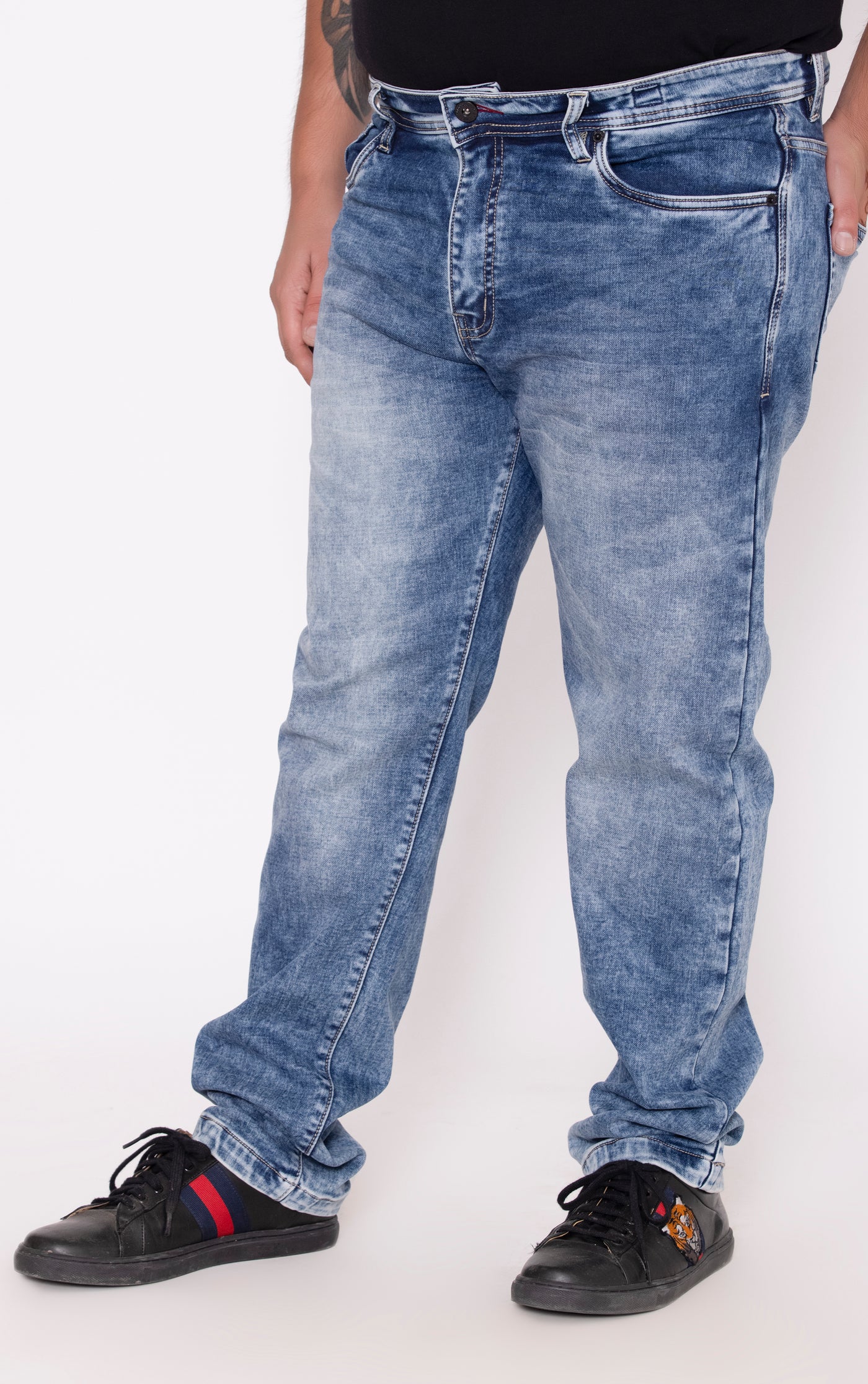 BUY PLUS SIZE JEANS-SKY BLUE FOR MEN ONLINE IN INDIA