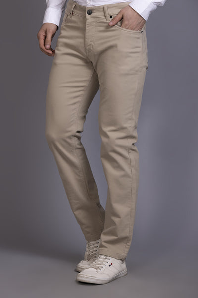 Men Colored jeans Slimfit-Cream