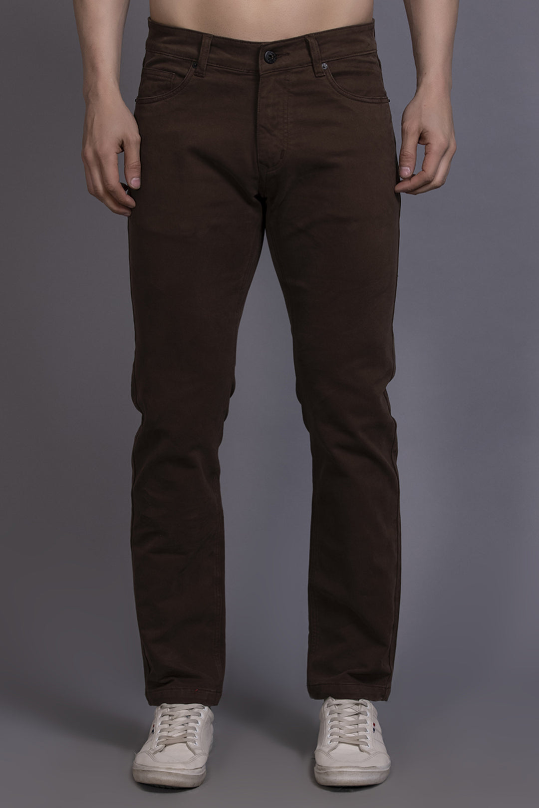 Men Colored jeans Slimfit-Rust