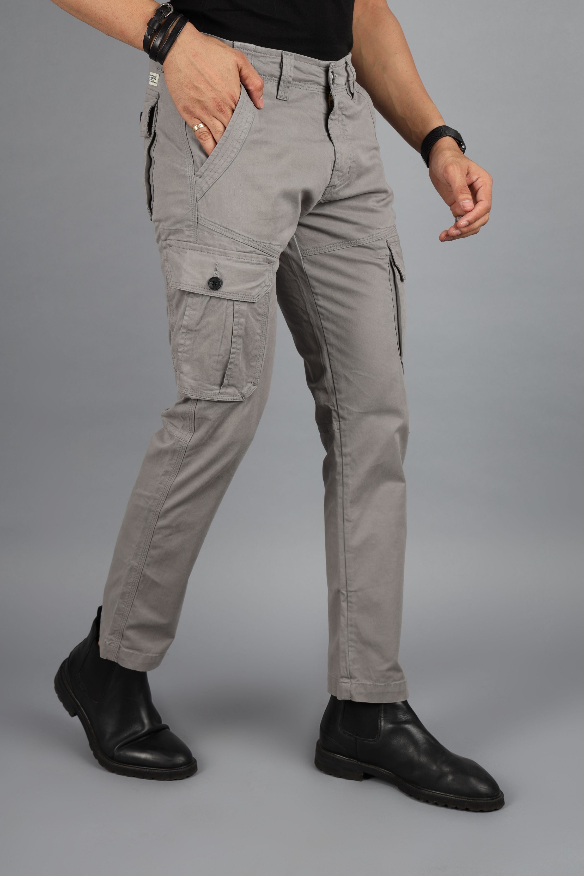 Shop Latest Grey Cargo Pants Mens Online at Great Price